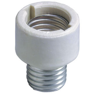 Main product image of Medium Base Incandescent Glazed Porcelain Lampholder, 660W - White (250V)