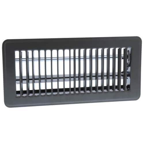 Main product image of 6" x 10" (Wall Opening Size) Silver Maple Gray Floor Register (350 Series)