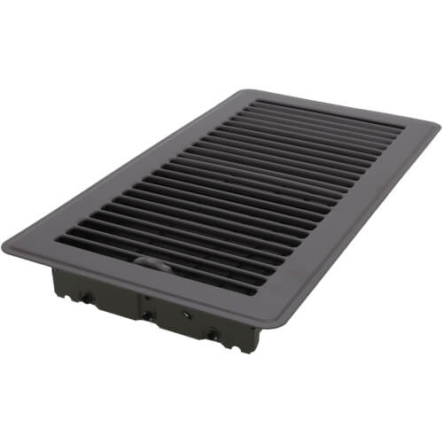 Main product image of 6" x 12" (Wall Opening Size) Silver Maple Gray Floor Register (350 Series)