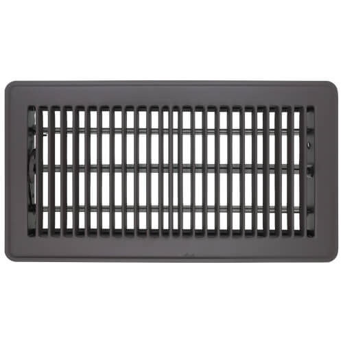 Main product image of 6" x 12" (Wall Opening Size) Silver Maple Gray Floor Register (350 Series)