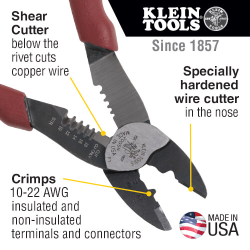 Forged Steel Wire Crimper, Cutter & Stripper
