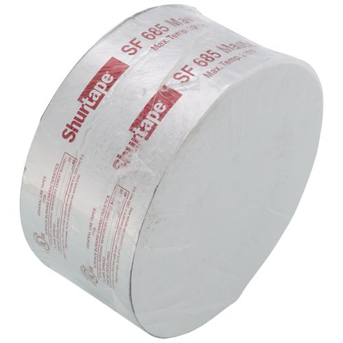 Main product image of SF 685 ShurMASTIC Silver Printed Mastic Foil Tape (3" x 100')