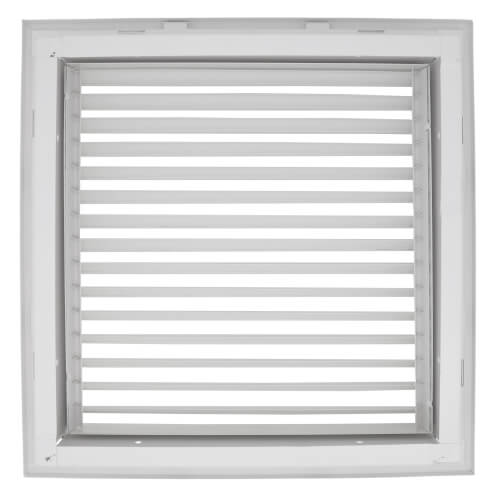 Main product image of 12" x 12" (Wall Opening Size) White Steel Fixed-Bar Filter Grille (96AFB2 Series)
