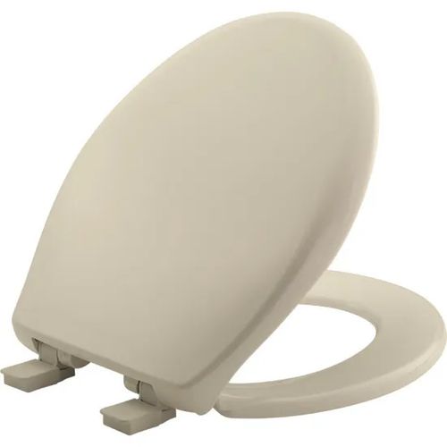 Main product image of Round Plastic Toilet Seat, STA-TITE, Whisper Close (Bone)