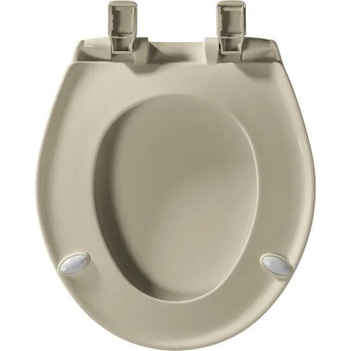 Main product image of Round Plastic Toilet Seat, STA-TITE, Whisper Close (Bone)