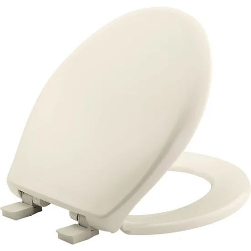 Main product image of Round Plastic Toilet Seat, STA-TITE, Whisper Close (Biscuit)