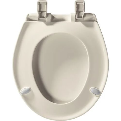 Main product image of Round Plastic Toilet Seat, STA-TITE, Whisper Close (Biscuit)