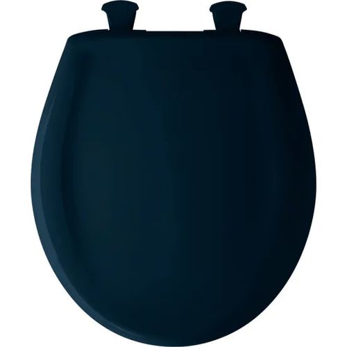 Main product image of Round Plastic Toilet Seat, STA-TITE, Easy-Clean, Whisper-Close (Navy)
