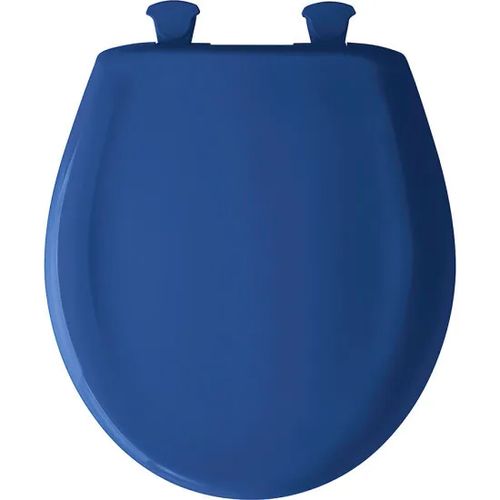 Main product image of Round Plastic Toilet Seat, STA-TITE, Easy-Clean, Whisper-Close (Colonial Blue)
