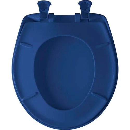 Main product image of Round Plastic Toilet Seat, STA-TITE, Easy-Clean, Whisper-Close (Colonial Blue)
