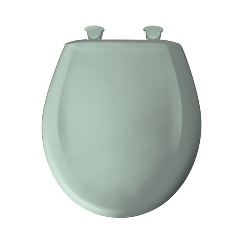 Main product image of Round Plastic Toilet Seat, STA-TITE, Easy-Clean, Whisper-Close (Seafoam)