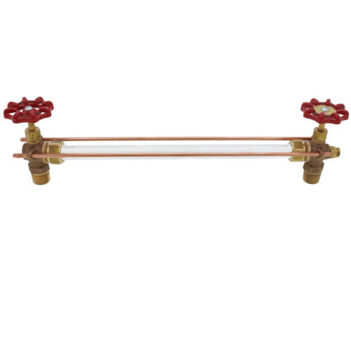 Main product image of 1/2" Standard Bronze Gauge w/ Aluminum Wheel w/ 12" Glass & Rod