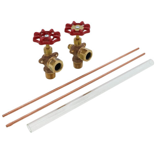 Main product image of 1/2" Standard Bronze Gauge w/ Aluminum Wheel w/ 12" Glass & Rod