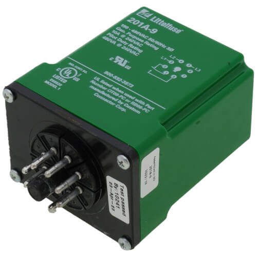 201A9 Littelfuse 201A9 3 Phase SPDT Dual Range PlugIn Line