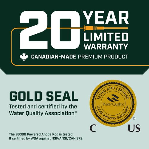 Main product image of CP-R Water Heater Powered Titanium Anode Rod w/ Anode Rod Port (10-30 Gallon Tank)