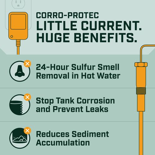 Main product image of CP-R Water Heater Powered Titanium Anode Rod w/ Anode Rod Port (40-89 Gallon Tank)
