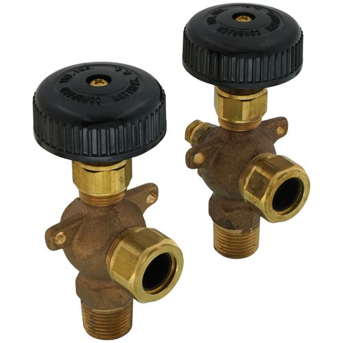 Main product image of 1/2" Heavy Composition Water Gauge Less Glass & Rod (w/ Auto Ball Valve)