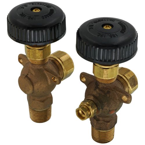 Main product image of 1/2" Heavy Composition Water Gauge Less Glass & Rod (w/ Auto Ball Valve)