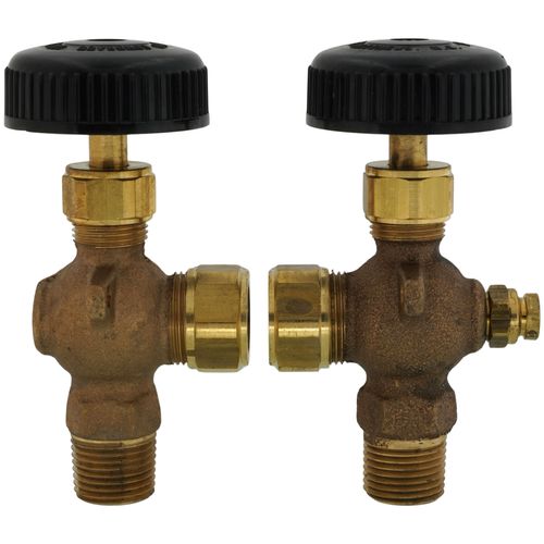 Main product image of 1/2" Heavy Composition Water Gauge Less Glass & Rod (w/ Auto Ball Valve)