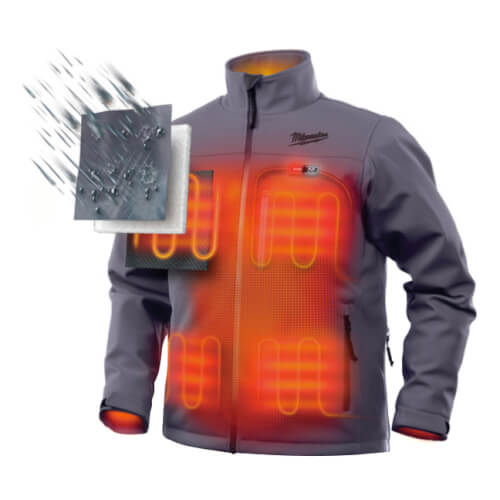 Main product image of M12 Grey Heated TOUGHSHELL Jacket Only (M)