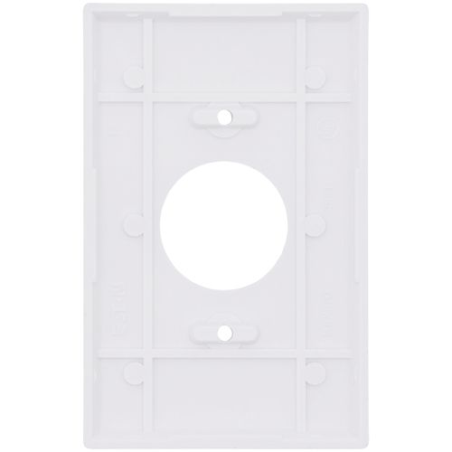 Main product image of 1-Gang Single Receptacle Wall Plate, Mid-Size, Thermoset - White