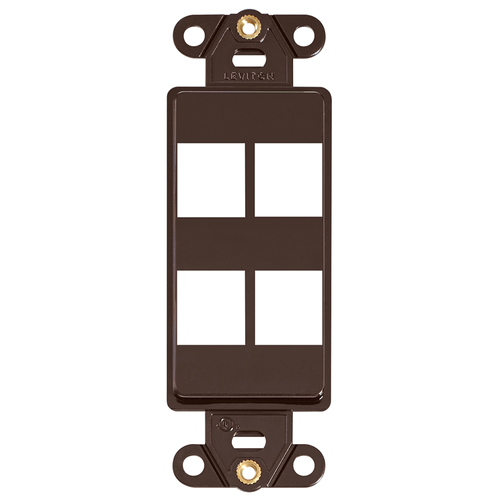 Main product image of Quickport, Decora Insert, 4-port (Brown)
