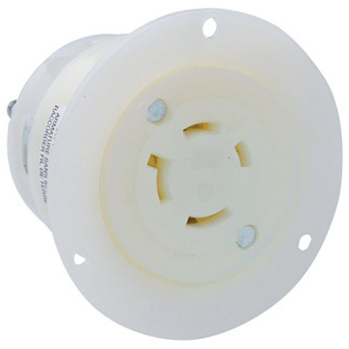 Main product image of 20A, 120/208V Flanged Outlet Locking Receptacle, Industrial Grade