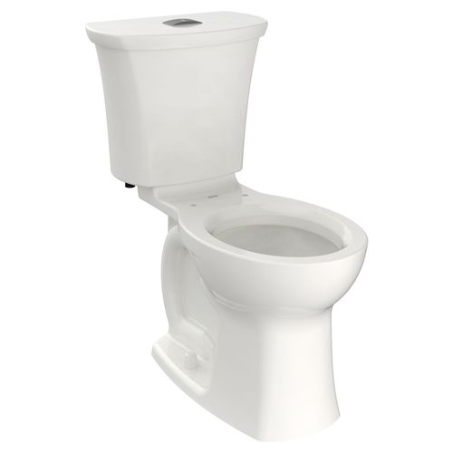 Main product image of Edgemere 2-Piece Dual Flush 1.6 gpf/6.0 Lpf and 1.1 gpf/4.2 Lpf Chair-Height Round-Front Toilet Less Seat (White)