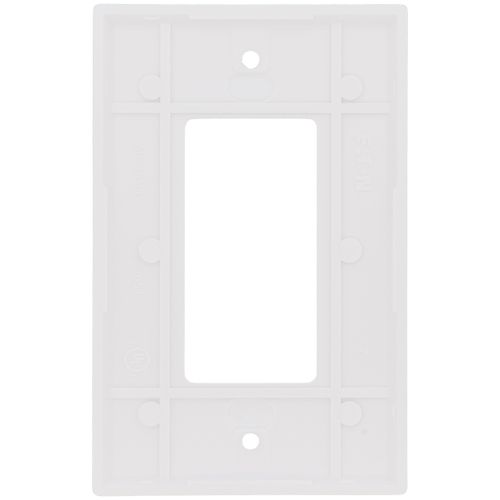 Main product image of 1-Gang Decorator & GFCI Wall Plate, Mid-Size, Thermoset - White