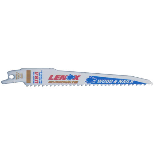 Main product image of 656R - 6" Bi-Metal Reciprocating Blade, 25-pack (Wood, Wood with Nails)