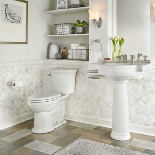 Main product image of Heritage VorMax 2-Piece 1.28 gpf/4.8 Lpf Chair Height Elongated Toilet less Seat (White)