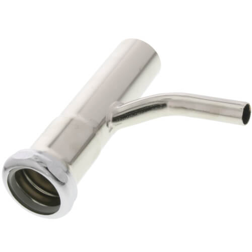Main product image of 1-1/2" × 8" Slip-Joint Trap Primer Tailpiece, 20 Gauge (Chrome Plated)