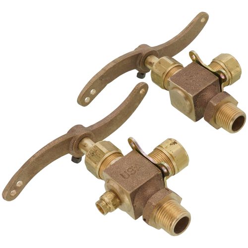 Main product image of 1/2" MNPT Chain Lever Rough Bronze Water Gauge (5/8" OD x 12" Length)
