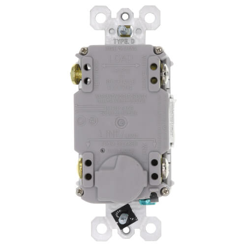 Radiant Spec-Grade Dead Front Self-Test GFCI Receptacle, NEMA 5-20R, 20A - White (125V)