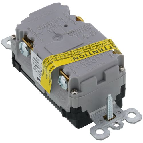 Main product image of Radiant Spec-Grade Self-Test GFCI Receptacle - Black (20A)