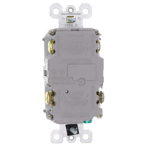 Main product image of Radiant Spec-Grade Self-Test GFCI Receptacle - Gray (20A)