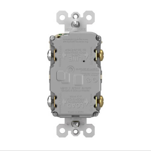 Main product image of Radiant Spec-Grade Self-Test GFCI Receptacle - Light Almond (20A)