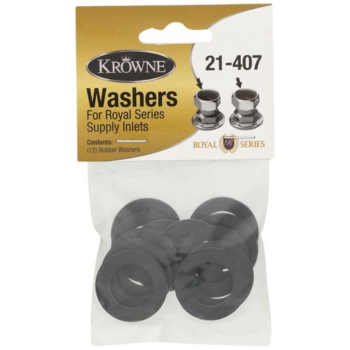 Main product image of Black Washers for Royal Series Supply Inlets (Pack of 12), 21-407