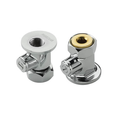 21452L Krowne Metal 21452L Supply Inlet with ShutOff Valve, 21452L
