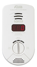 Main product image of KN-COP-DP-10YB Plug-In Bedroom Carbon Monoxide Alarm (120v) w/ Digital Display, Lithium Battery Backup, and Voice Alarm