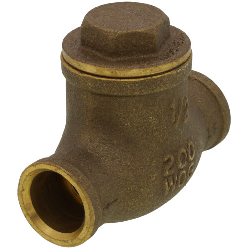 1/2" Solder Ends Swing Check Valve, Lead Free