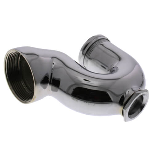 Main product image of 2" IPS x 1-1/2" SJ Nut NY Regular Trap with Cleanout (Chrome Plated)