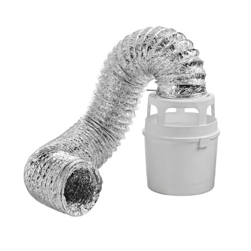 Main product image of 4" x 5 Ft. Flexible Foil Lint Trap Dryer Exhaust Vent Kit for Electric Dryers