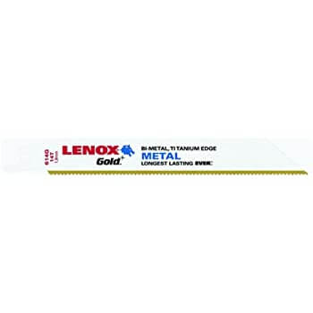 Main product image of B12114GR - 12" Gold Power Arc Curved Extreme Metal Reciprocating Blade, 25-pk (Metal)