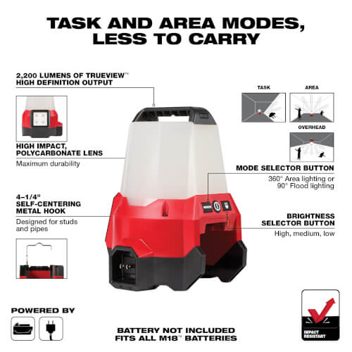 Main product image of M18 Radius Compact Site Light w/ Flood Mode (Bare Tool Only)