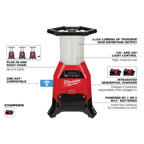 Main product image of M18 Radius Site Light and Charger w/ One-Key
