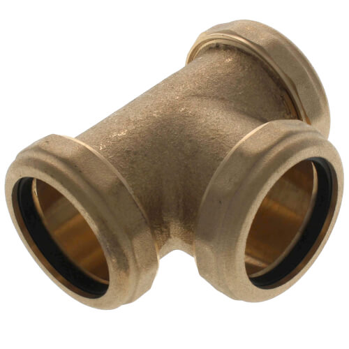 Main product image of 1-1/2" 3-Way Tee with Nut & Washer (Rough Brass)