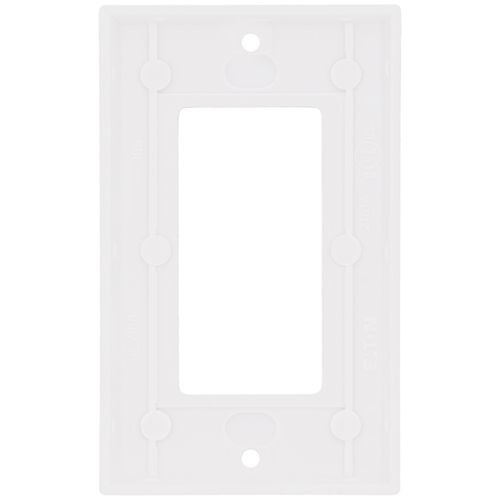Main product image of 1-Gang Decorator & GFCI Wall Plate, Standard Size, Thermoset - White