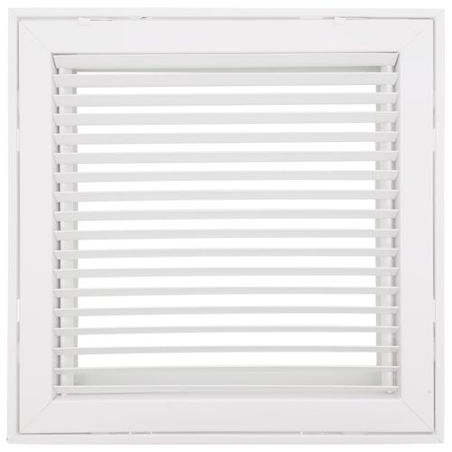 Main product image of 14" x 14" (Wall Opening Size) White Steel Fixed-Bar Filter Grille (96AFB Series)
