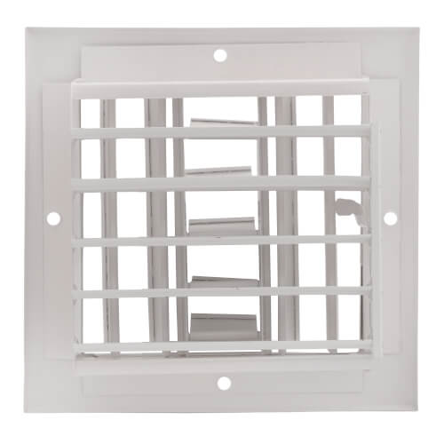 Main product image of 6" x 6" (Wall Opening Size) Three-Way White Sidewall/Ceiling Register (A613MS Series)